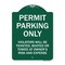 Signmission Permit Parking Violators Ticketed Booted or Towed Owners Risk & Ex Alum, 24" L, 18" H, GW-1824-23315 A-DES-GW-1824-23315 - alternate 1